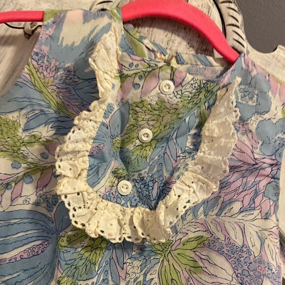 Vintage 70’s girls mod floral retro dress size 4 f02 - Picture 2 of 7